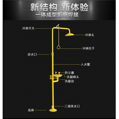 JC-6610ABS复合式洗眼器