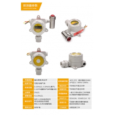 CO报警器 锦程安全固定式气体报警器 JC-4888I 氯气报警器探测器