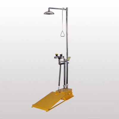 JC6610PK 复合式洗眼器 大踏板冲淋洗眼器 自动排空洗眼器锦程安全